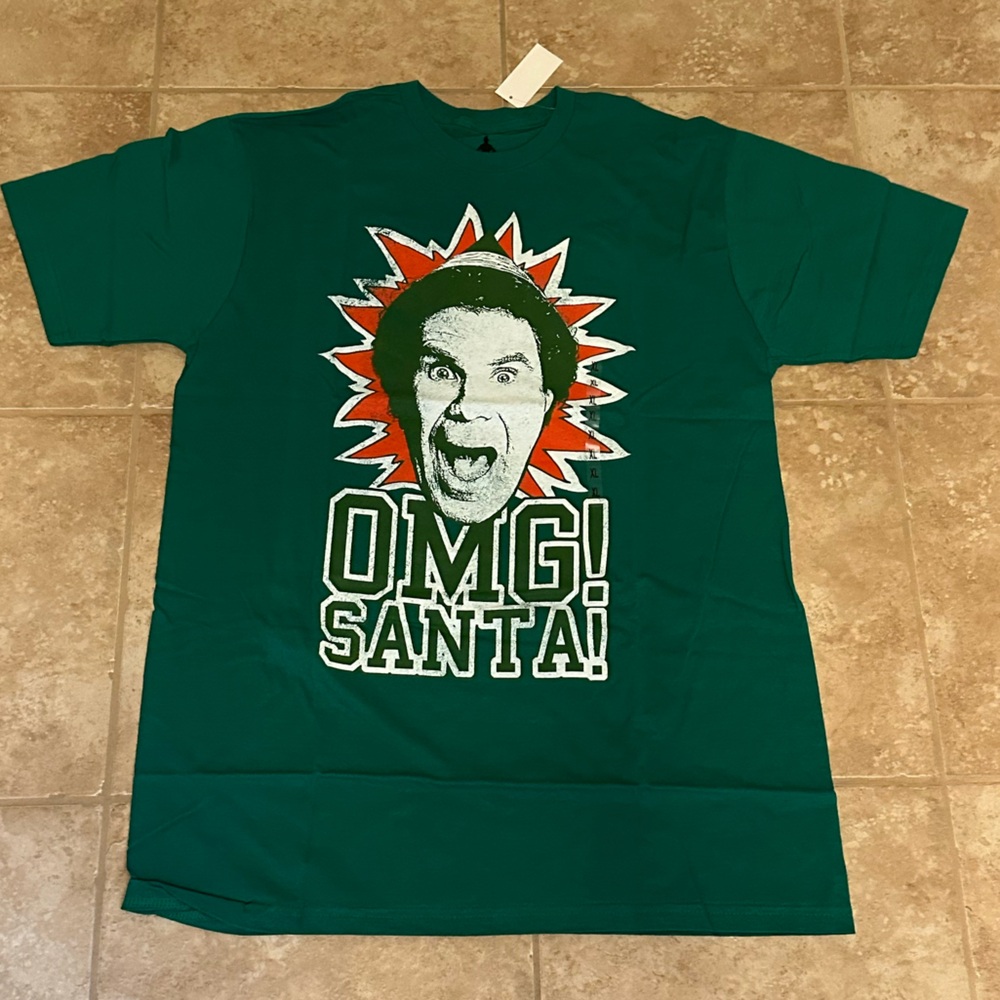 Elf Movie Shirt OMG Santa Buddy Christmas Holiday Graphic T-Shirt
